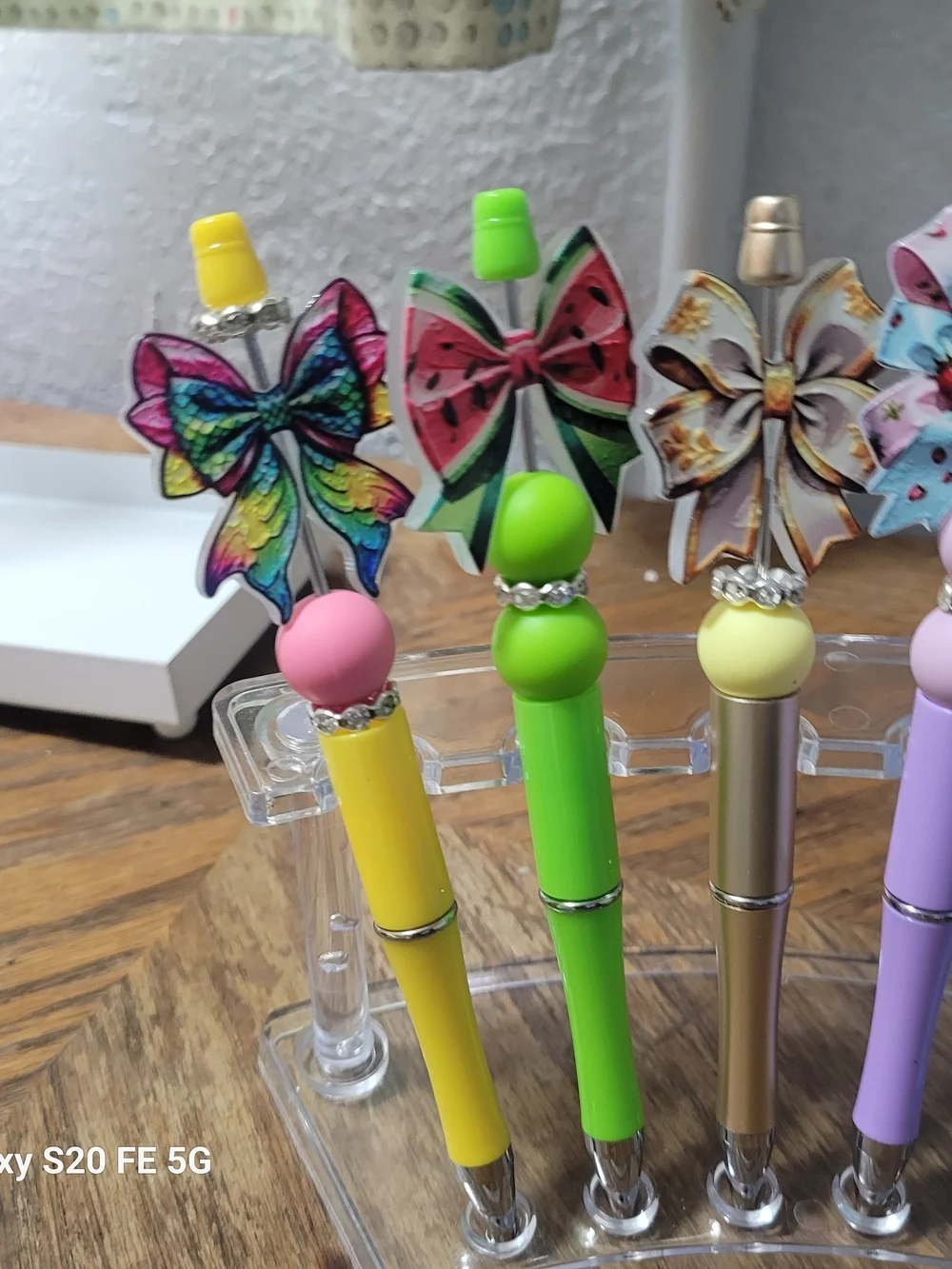 Handmade Assorted Bow Beaded Pens